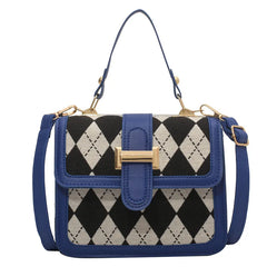 Rhombus Stitching Handbags Spring Shoulder Bag Retro Messenger Small Square Bag