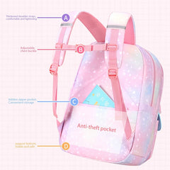 Colorful Grade 3 School Backpack for Girls