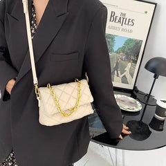 Women's Shoulder Bag Weaving PU Leather Messenger Bag