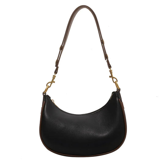 PU Leather Saddle Crossbody Bag for Women