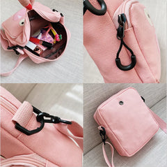 Cartoon Canvas Shoulder Bag for Girl Women All-match