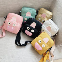 Cartoon Canvas Shoulder Bag for Girl Women All-match