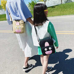 Cartoon Canvas Shoulder Bag for Girl Women All-match