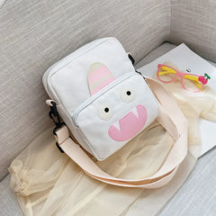 Cartoon Canvas Shoulder Bag for Girl Women All-match