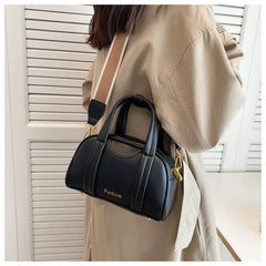 Small Tote Bag Women Shoulder Bags PU Leather Boston Crossbody Handbag