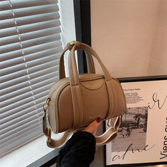 Small Tote Bag Women Shoulder Bags PU Leather Boston Crossbody Handbag