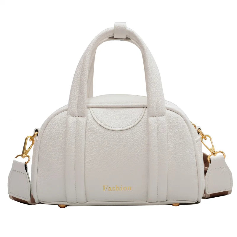 Small Tote Bag Women Shoulder Bags PU Leather Boston Crossbody Handbag