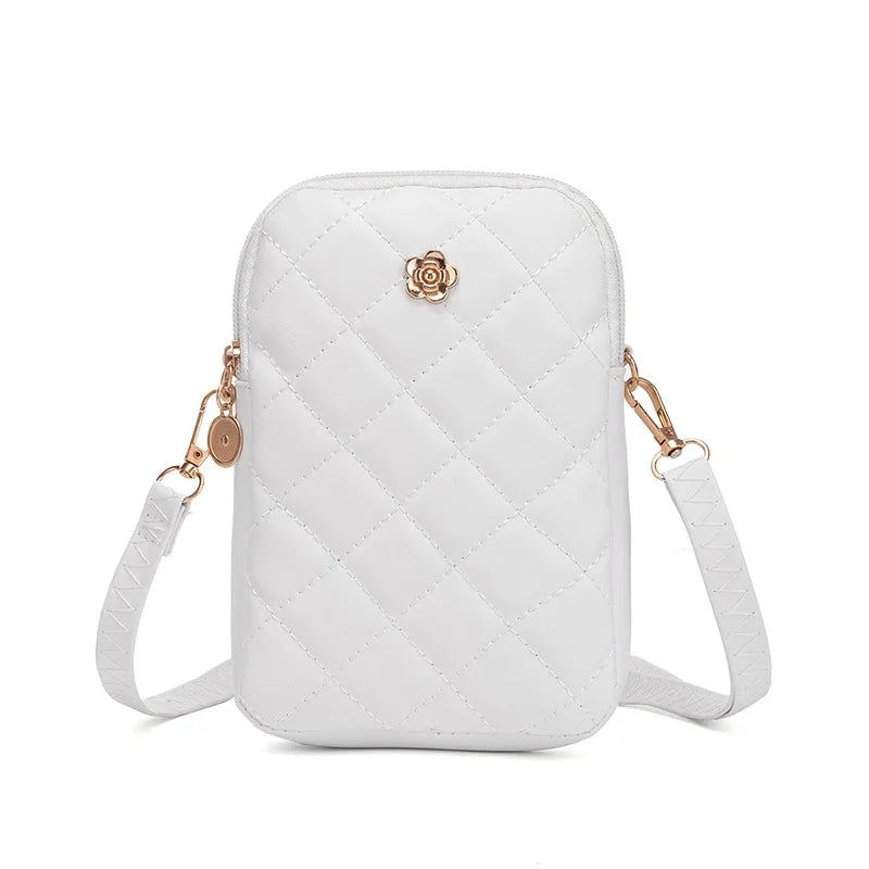 Plaid Soft Female Shoulder Bags Top Phone Pocket Small Women Bag