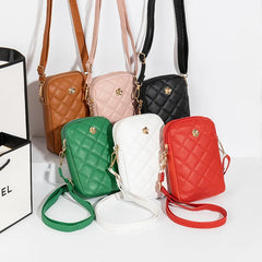 Plaid Soft Female Shoulder Bags Top Phone Pocket Small Women Bag