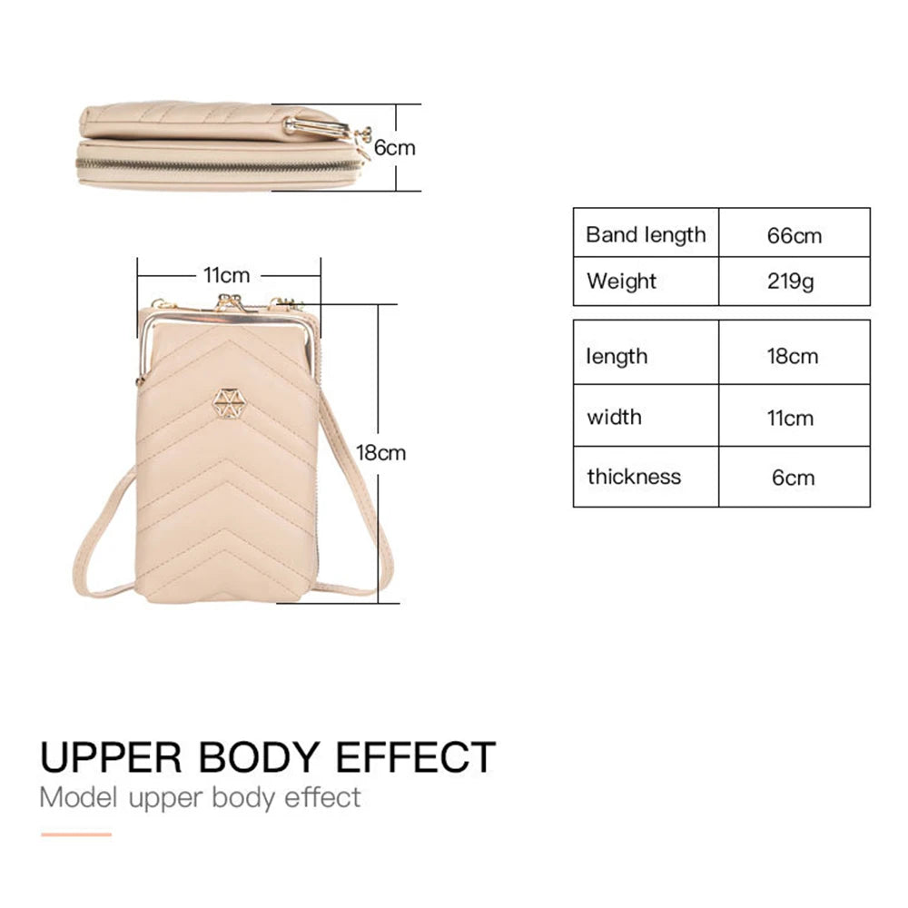 Small Women Bags Phone Bag Soft PU Leather Mini Women Messenger Bag
