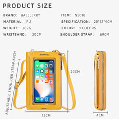 Small Women Bags Transparent Phone Bag Mini Women Messenger Bag