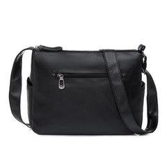 Flower Printed Crossbody Bag Soft Leather Shoulder Bag for Women