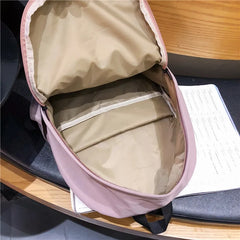 Large Capacity Canvas Backpack for Teenage Girls - College Travel Bag