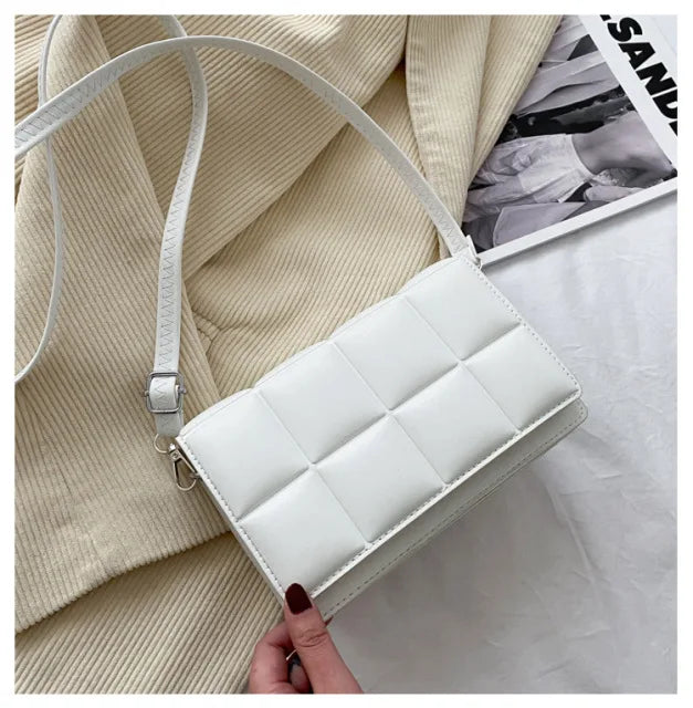 Stylish Weave PU Leather Crossbody Bag for Women