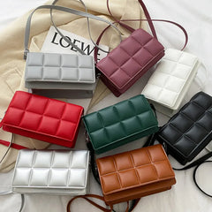 Stylish Weave PU Leather Crossbody Bag for Women