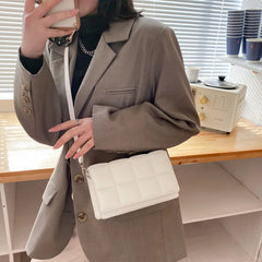 Stylish Weave PU Leather Crossbody Bag for Women