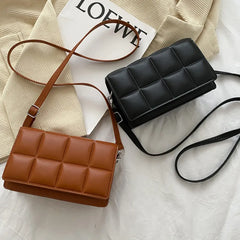 Stylish Weave PU Leather Crossbody Bag for Women