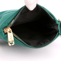 Small Nylon Shoulder Bag for Women with Wallet and Phone Pocket