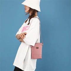 Small Nylon Shoulder Bag for Women with Wallet and Phone Pocket