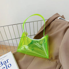 Transparent PVC Crossbody Bag Women Casual Shoulder Bag