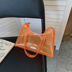 Transparent PVC Crossbody Bag Women Casual Shoulder Bag