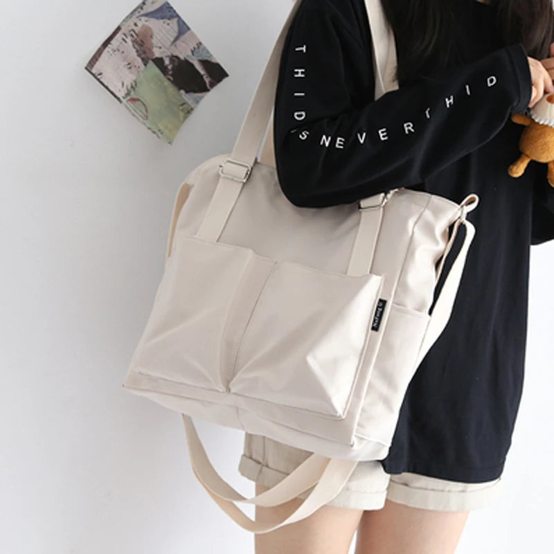 Spring Autumn Oxford Women Shoulder Bag Girls College Fashionable Big Capacity