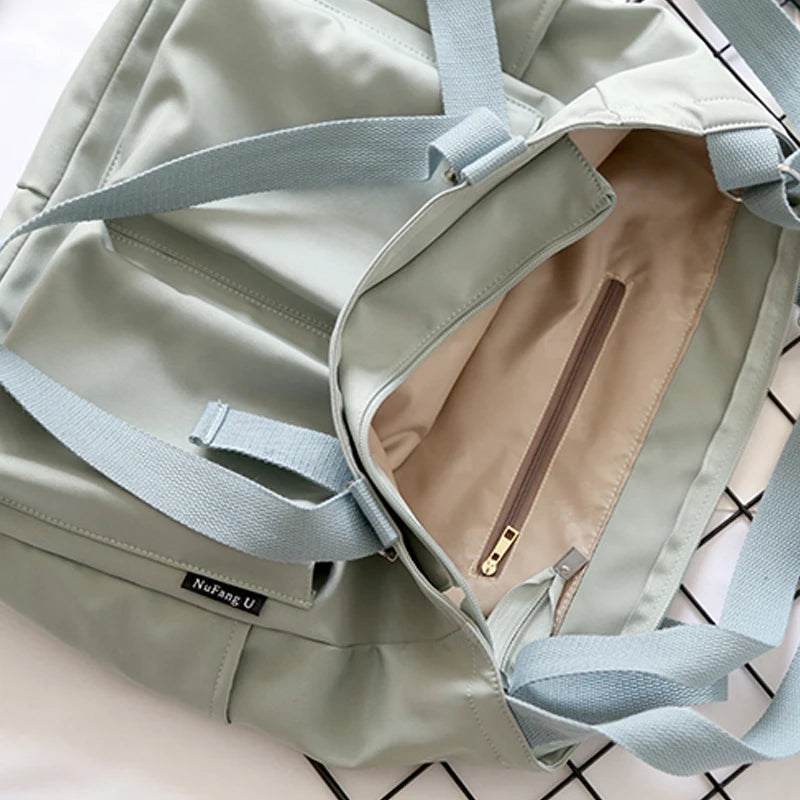 Spring Autumn Oxford Women Shoulder Bag Girls College Fashionable Big Capacity