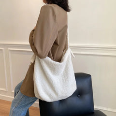 Spring Autum Women Handbags Soft Felt Large Capacity Shoulder Shopper
