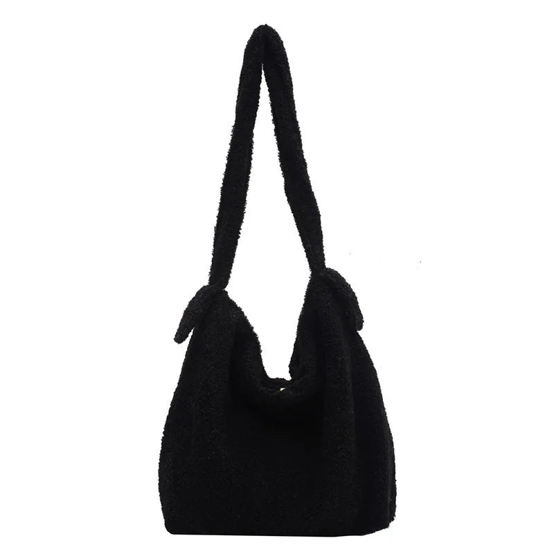 Spring Autum Women Handbags Soft Felt Large Capacity Shoulder Shopper