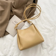 Women's Soft Leather Shoulder Bag with Large Capacity