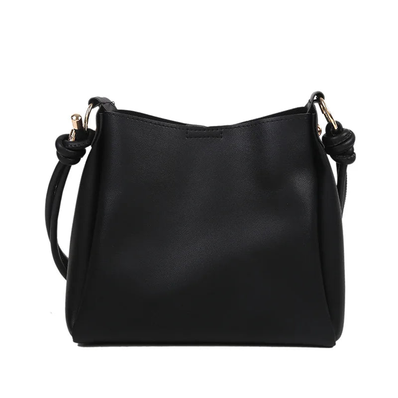 Women's Soft Leather Shoulder Bag with Large Capacity