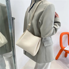 Women's Soft Leather Shoulder Bag with Large Capacity