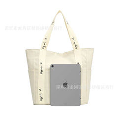 Spring Autumgirls Canvas Shoulder Bag College Student Portable Schoolbag