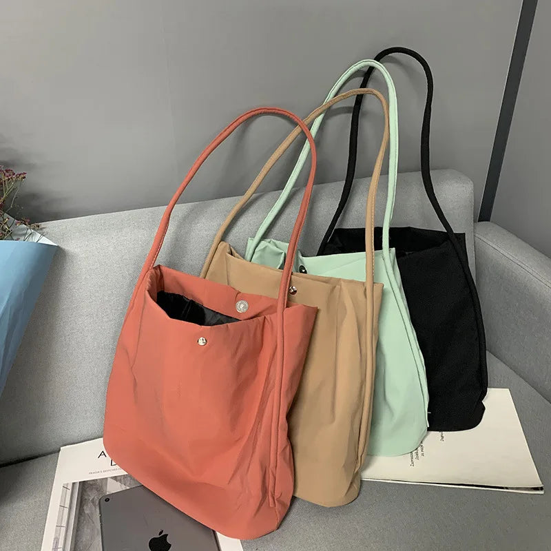Spring Canvas Messenger Bag Large Eco Shopping Shoulder Bag For Women