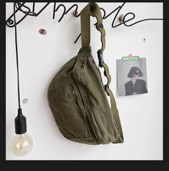 Hip-Hop Women Shoulder Bag Outdoor Sport Canvas Pack