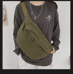 Hip-Hop Women Shoulder Bag Outdoor Sport Canvas Pack