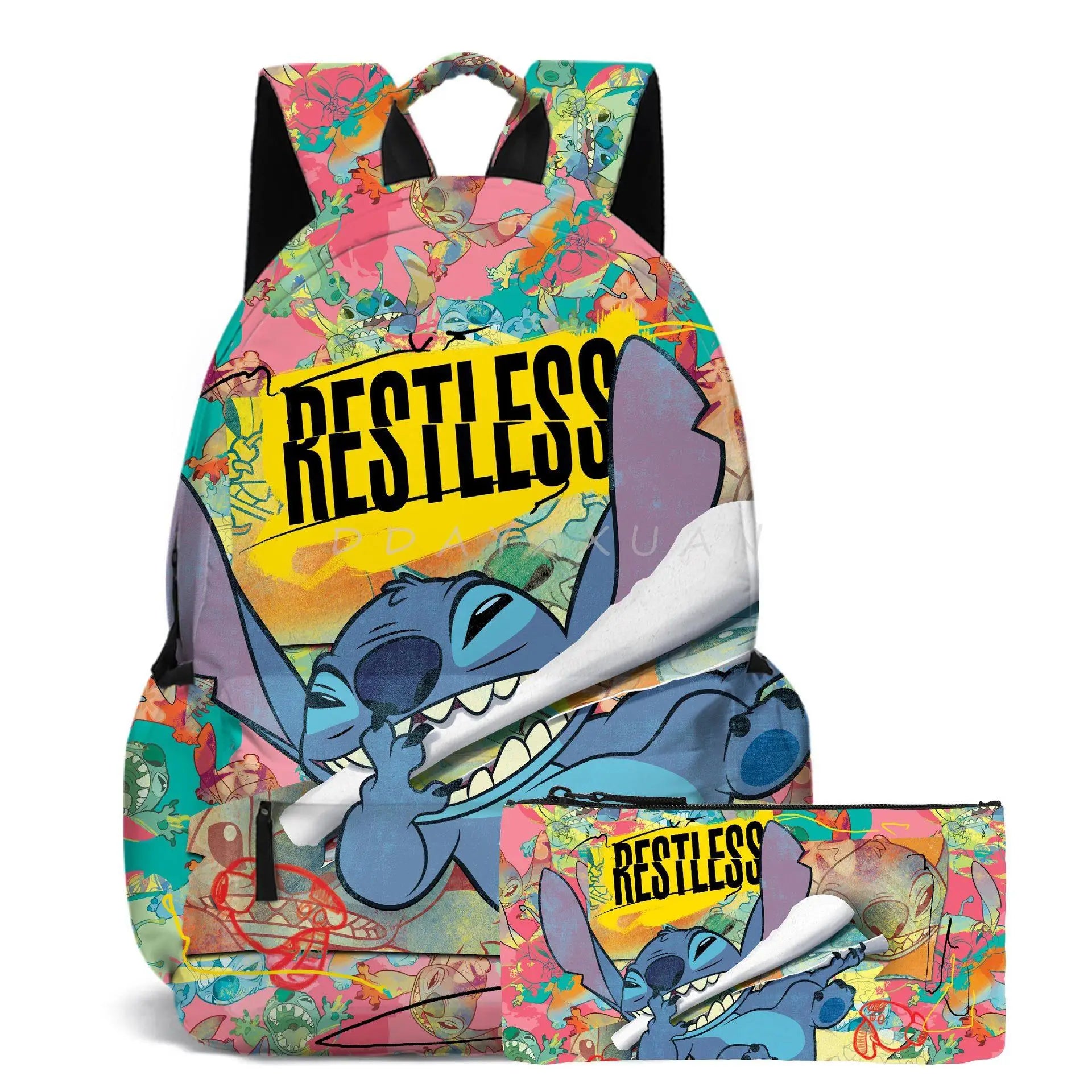 Stitch School Bag Backpack Storage Bag Pencil Case Rucksack