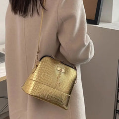 Stone Leather Women Shoulder Bag Ladies Crossbody Bag