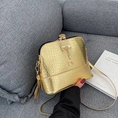 Stone Leather Women Shoulder Bag Ladies Crossbody Bag