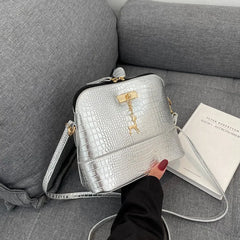 Stone Leather Women Shoulder Bag Ladies Crossbody Bag