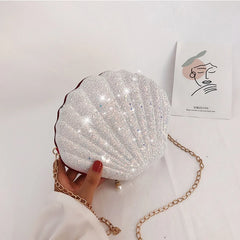 Mini Crossbody Bag Sparkling Conchoidal Chain Small Bag