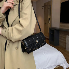Plaid Chain Shoulder Bag Ladies Tote Bag