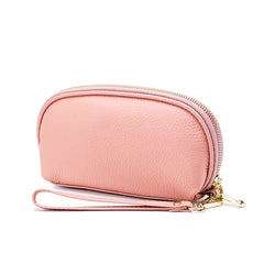 Women Clutch Leather Wristlet Small Bag Cow Leather Ladies Evening Bag