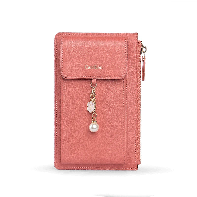 Oil Edge Women Wallet Shoulder Bag