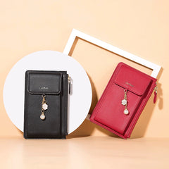 Oil Edge Women Wallet Shoulder Bag