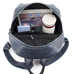 Women's PU Leather Backpack High Soft School Bag