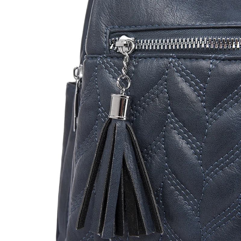 Women's PU Leather Backpack High Soft School Bag