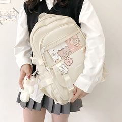 Women's Waterproof Backpack Student Girls School Nylon Backpack