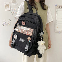 Women's Waterproof Backpack Student Girls School Nylon Backpack