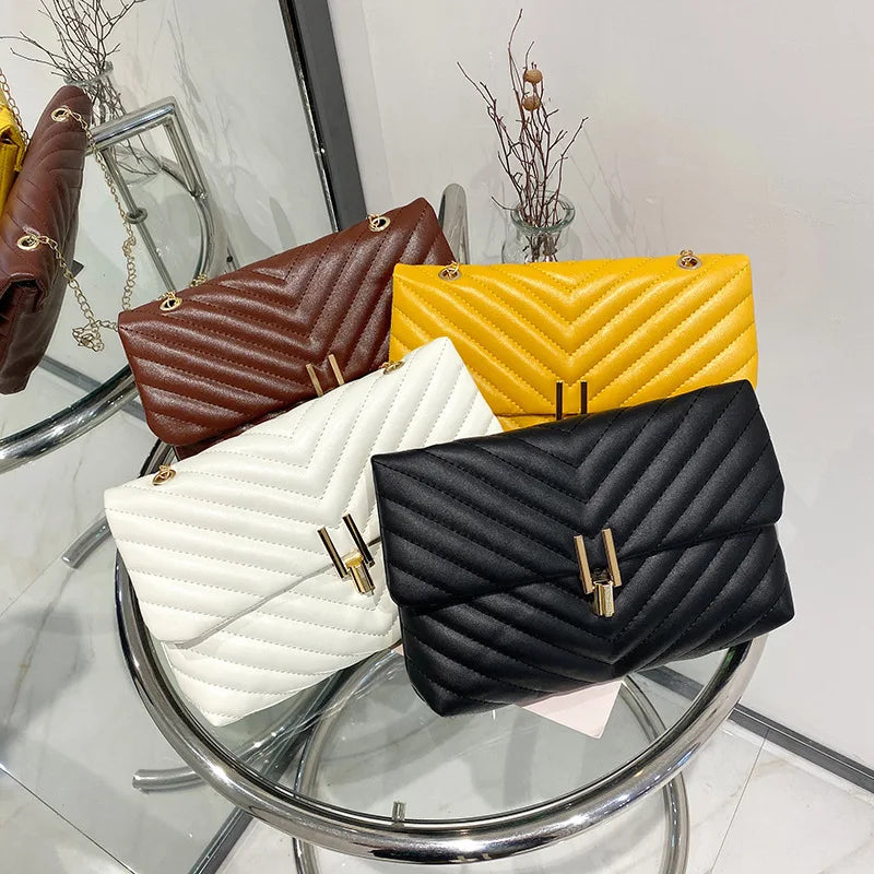 Women's Shoulder Chain Bag Soft Leather Lady Phone Bag